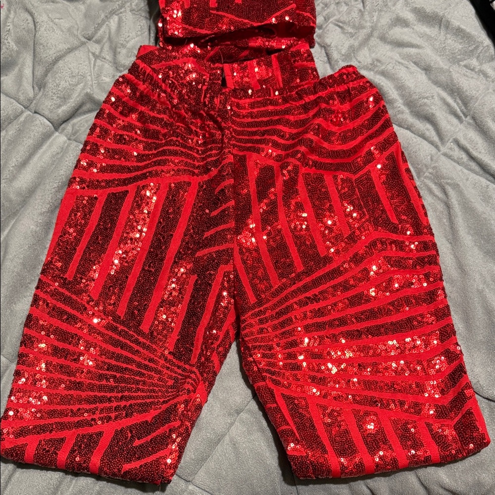 Forever Young Red Sequin Ensemble - image 3